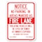Signmission No Parking in Areas Marked as Fire Lane CVC Section 22500.1 and 22658 A, A-1824-23724 A-1824-23724 - alternate 1